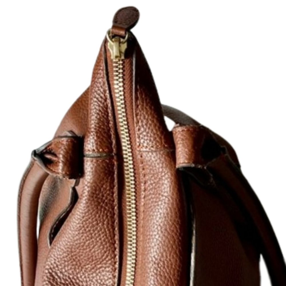 Lodis Kiera Pebble Leather Travel Tote Shoulder Bag - Golden Tan - Picture 7 of 14